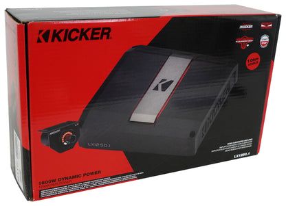 Kicker 51LX12501 1250w Mono Car Amplifier w/Smart Bass Class D Sub Amp LX1250.1