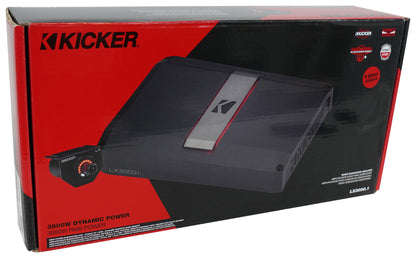 Kicker 51LX30001 3000w Mono Car Amplifier w/Smart Bass Class D Sub Amp LX3000.1