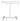 Rockville Air-Bench White Adjustable Air-Lift Keyboard Bench