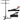 Rockville RLS6 11.5 Ft Foldable Lighting Tree Stand w/Flat-Base Legs+Carry Bag