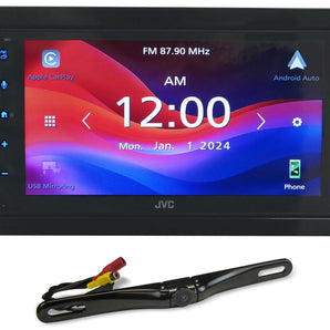 JVC KW-M590BT 6.8” Car Monitor Android/Carplay/USB Bluetooth Receiver+Backup Cam