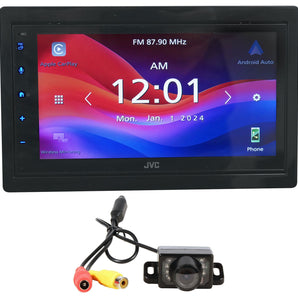 JVC KW-M690BW 6.8” Car Monitor Wired/Wireless Android/Carplay Receiver+Camera