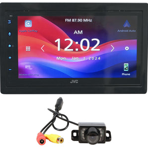 JVC KW-M695BW 6.8" Car Monitor Wired/Wireless Android/Carplay Receiver+Camera