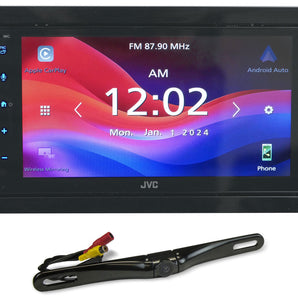 JVC KW-M695BW Car Monitor Wired/Wireless Android/Carplay Receiver+Backup Cam