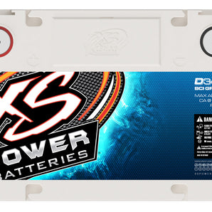 XS Power D3400R 12V 2500-4000W Range AGM Battery with M6 Terminal Bolt-Max 3300A