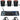 6) Rockville RF WEDGE BLACK RGBWA+UV Battery Wireless DMX Lights+Bags+Controller
