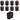 8 Rockville RF WEDGE BLACK RGBWA+UV Battery Wireless DMX Lights+Remotes+Backpack