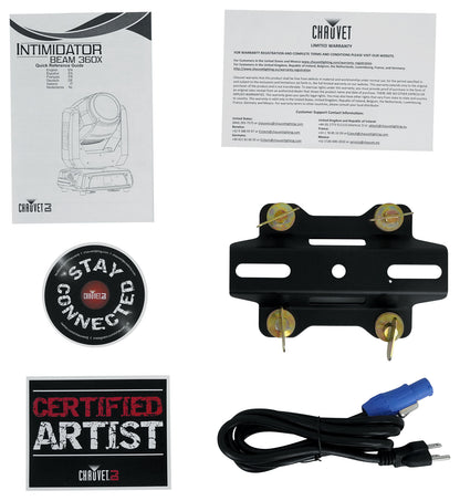 (2) Intimidator Beam 360X Moving Heads + RLT8 Truss Stand Bundle