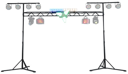 (2) Intimidator Beam 360X Moving Heads + RLT8 Truss Stand Bundle