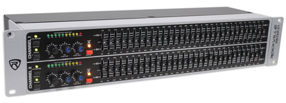 Rockville REQ231 Dual 31 Band 1/3 Octave Graphic Equalizer w/ Sub-Output!