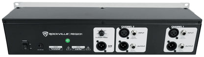 Rockville REQ231 Dual 31 Band 1/3 Octave Graphic Equalizer w/ Sub-Output!