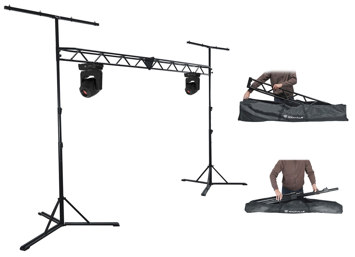 (2) Intimidator Spot 360X IP Moving Heads + RLT8 Truss Stand Bundle