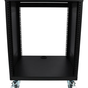 Rockville RR12U 12U Live Sound/Recording Studio Rack Case w/Wheels + Hardware