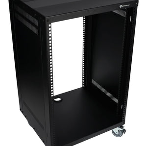 Rockville RR16U 16U Live Sound/Recording Studio Rack Case w/Wheels + Hardware