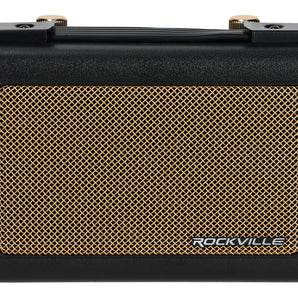 Rockville GlideTone Vintage Styled Portable Bluetooth Speaker with Deep Bass, 25W, TWS, USB/TF Card Playback