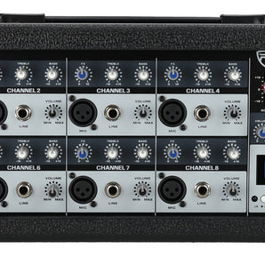 Rockville RPM85 2400w Powered 8 Channel Mixer, USB, 5 Band EQ/ Effects/Bluetooth
