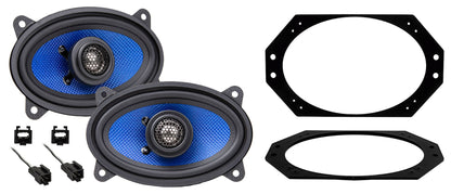 Hifonics HCC46CX 4x6" Front Speaker Replacement Fits 1997-2002 Jeep Wrangler TJ