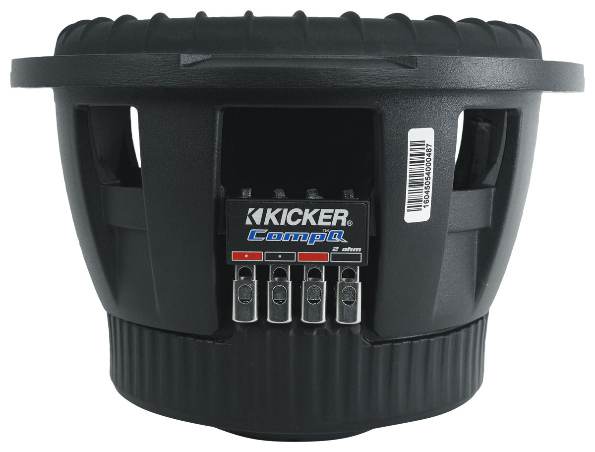Kicker 51CWQ102 COMP Q 10" 800 Watt Car Audio Subwoofer DVC 2 Ohm Sub CWQ102