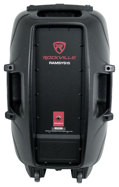 Rockville RAMSYS15 15" Passive DJ PA Speaker ABS Lightweight Cabinet 8 Ohm