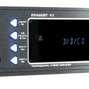 Rockville RPA60BT V2 1000 Watt 2-Ch USB Bluetooth DJ/Pro/Karaoke Amplifier Mixer