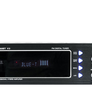Rockville RPA60BT V2 1000 Watt 2-Ch USB Bluetooth DJ/Pro/Karaoke Amplifier Mixer