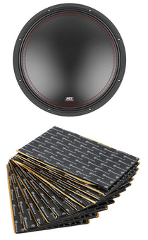 5515-44 15-Inch Car Subwoofer + 15 Sq Ft Sound Deadener