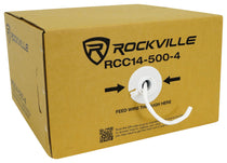 Rockville RCC14-500-4 CL2 Rated 14 AWG 500' 4 Conductor CCA Speaker Wire In-Wall