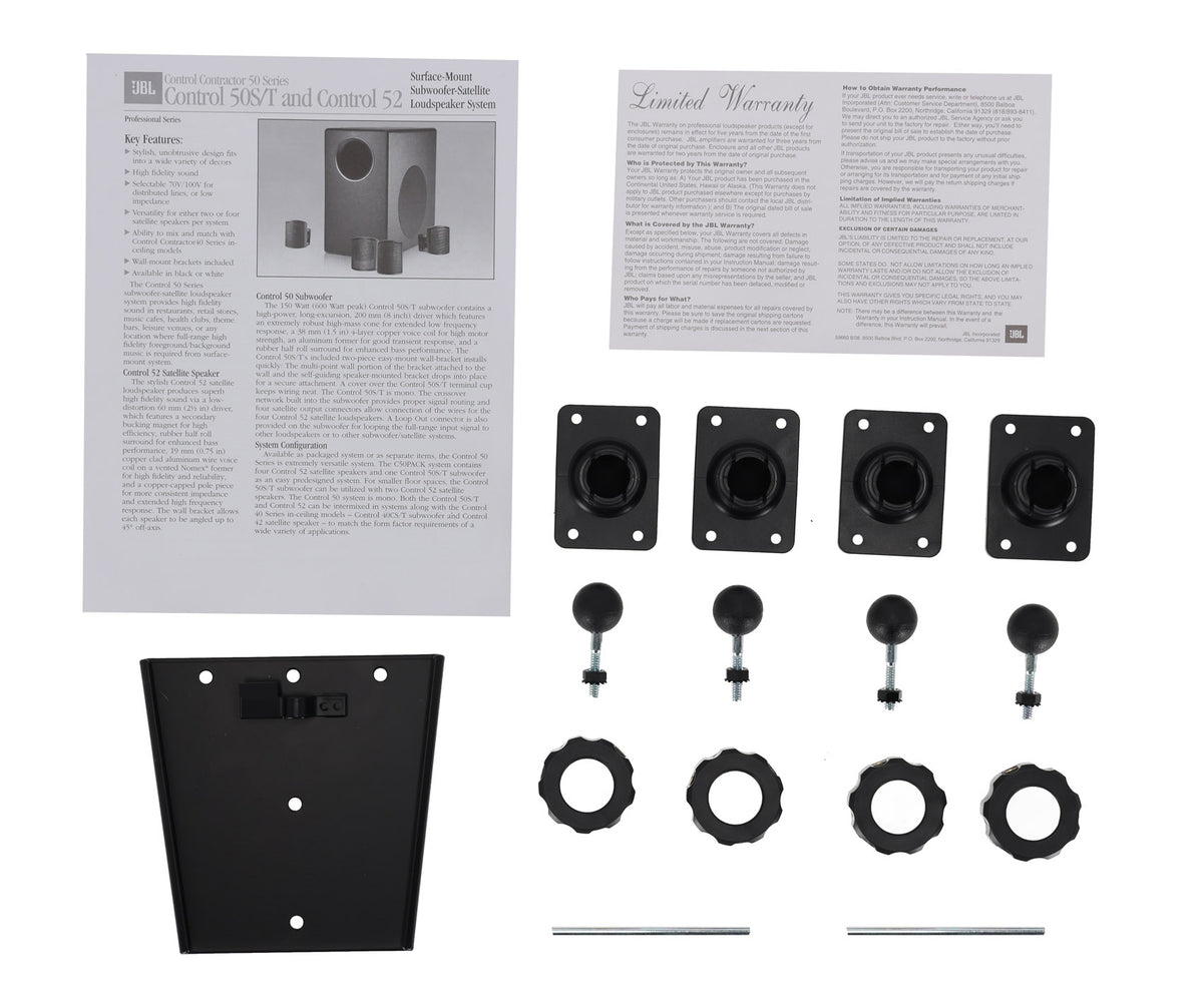 JBL C50PACK Commercial Subwoofer+(4) Satellite Speakers For Restaurant/Bar/Cafe