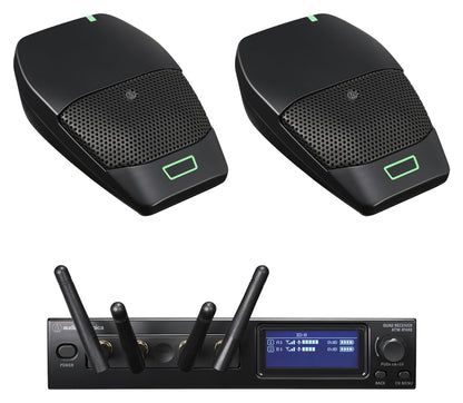 Audio-Technica ATW-1426 Digital Wireless Microphone Receiver+(2) Boundary Mics