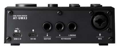 Audio Technica AT-UMX3 USB Audio Mixer - Plug-and-Play, Live Streaming Ready