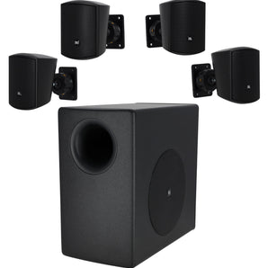 JBL C50PACK Commercial Subwoofer+(4) Satellite Speakers For Restaurant/Bar/Cafe