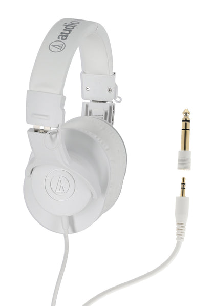 Audio-Technica ATH-M20XWH Professional Closed-Back Dynamic Monitor Headphones