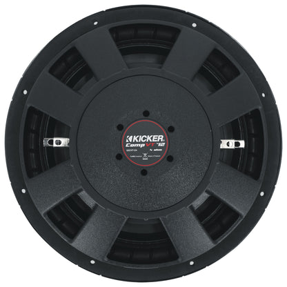 Kicker 52CVT124 CVT12 COMPVT 12" 900w Subwoofer 4-Ohm SVC Car Audio Sub CVT124
