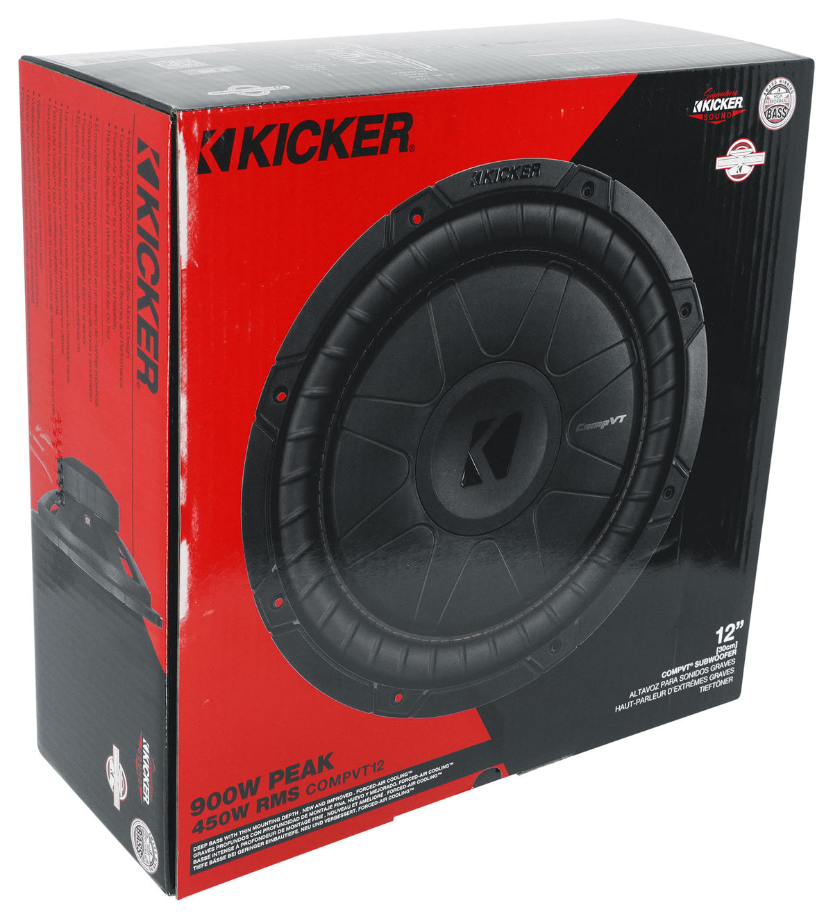 Kicker 52CVT122 CVT12 COMPVT 12" 900w Subwoofer 2-Ohm SVC Car Audio Sub CVT122