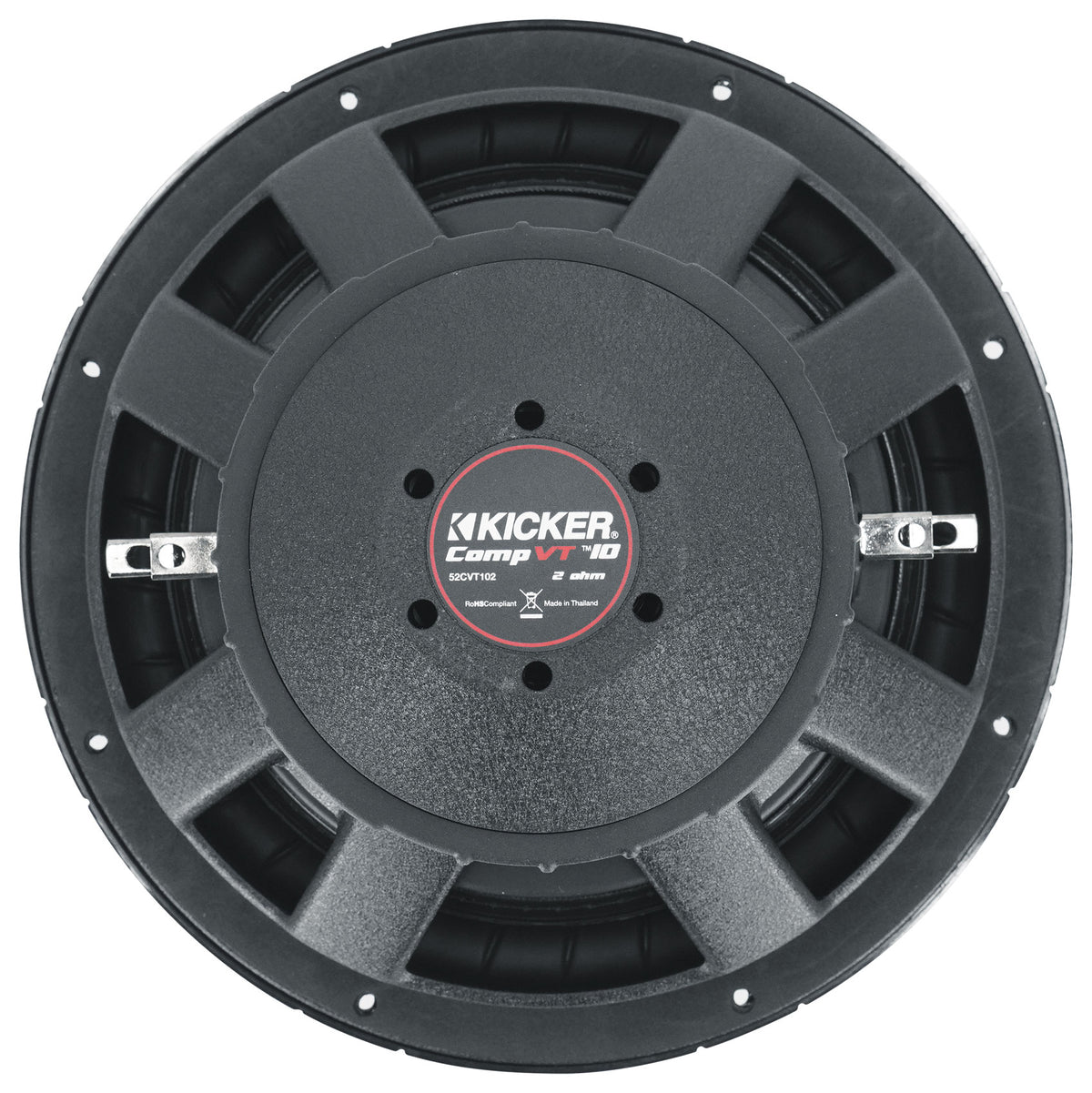 Kicker 52CVT102 CVT10 COMPVT 10" 750w Subwoofer 2-Ohm SVC Car Audio Sub CVT102