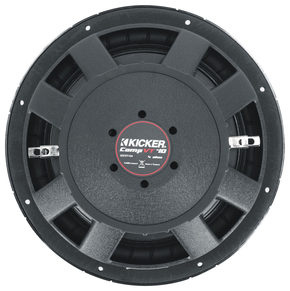 Kicker 52CVT104 CVT10 COMPVT 10" 750w Subwoofer 4-Ohm SVC Car Audio Sub CVT104
