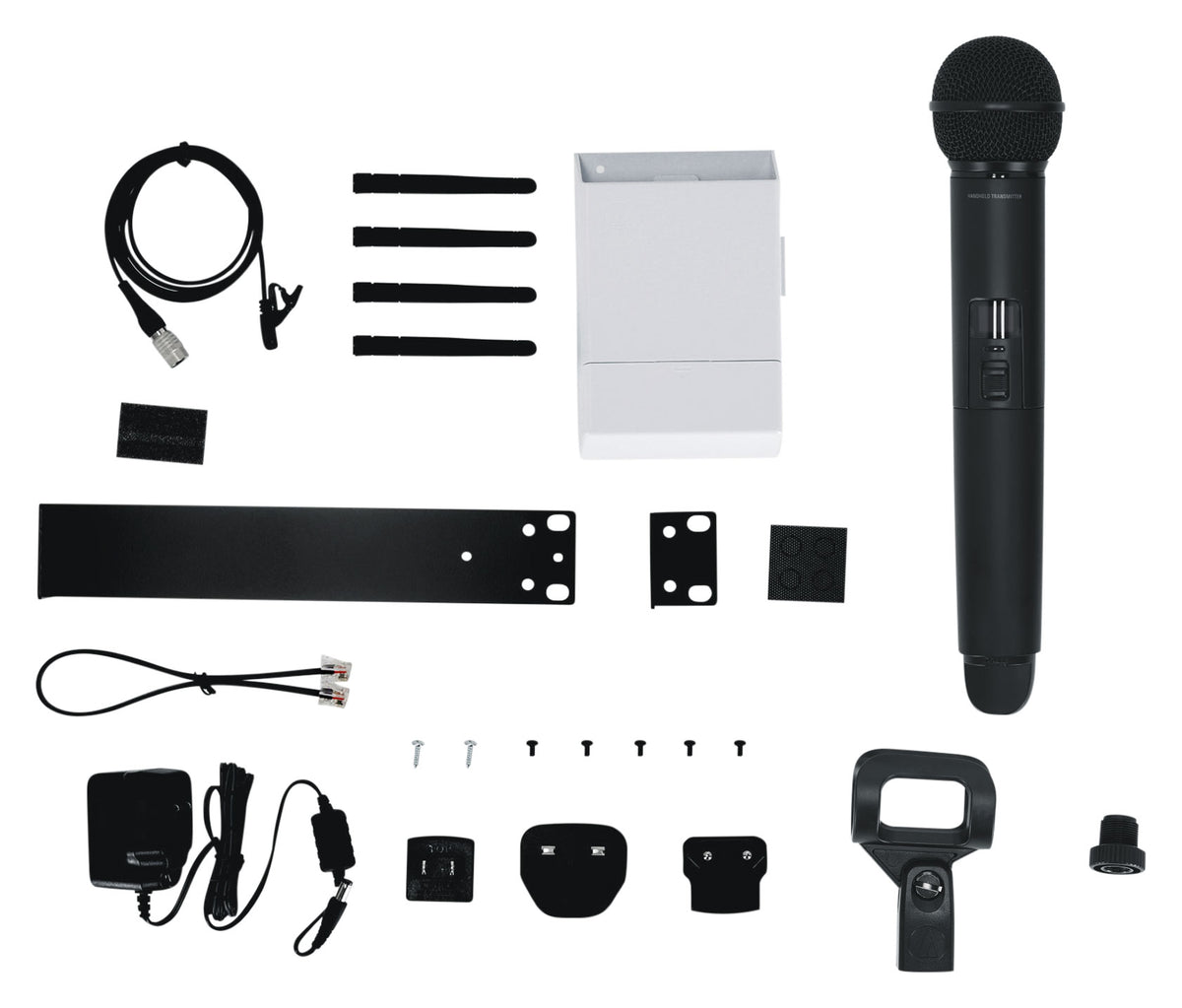 Audio Technica ATW-1423/L Wireless Microphone System Receiver+Handheld+Lav Mics