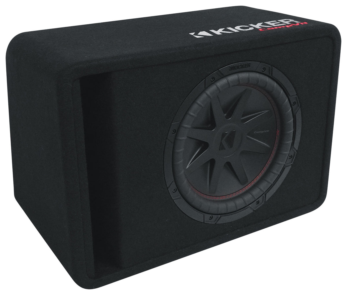Kicker 52VCVR122 VCVR 12" Single Subwoofer in Vented Enclosure, 2-ohm VCVR122