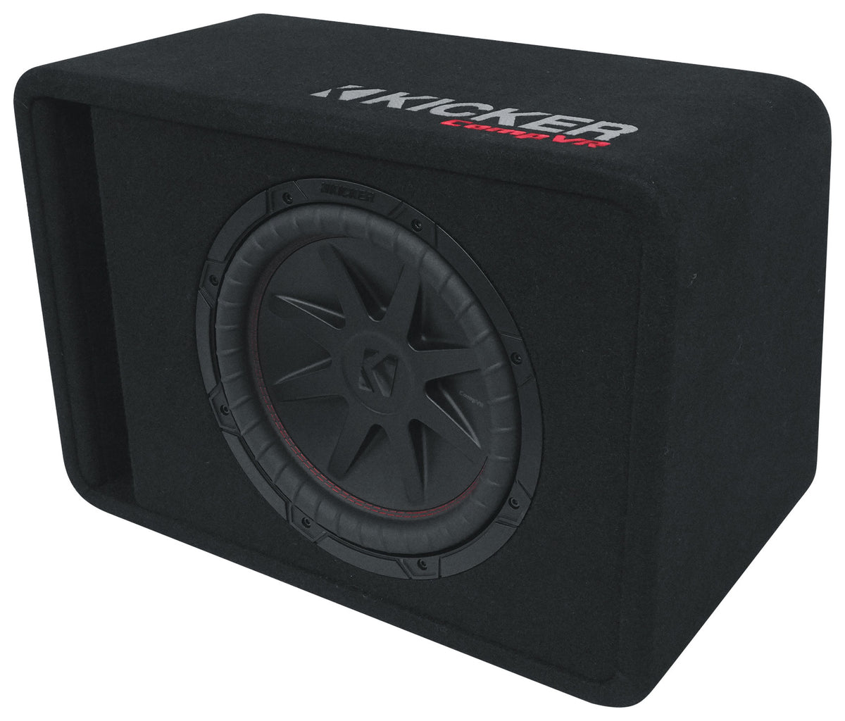 Kicker 52VCVR122 VCVR 12" Single Subwoofer in Vented Enclosure, 2-ohm VCVR122