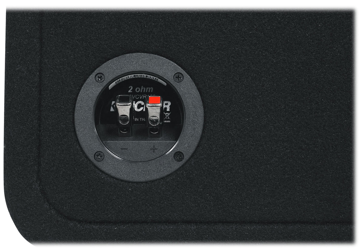 Kicker 52VCVR122 VCVR 12" Single Subwoofer in Vented Enclosure, 2-ohm VCVR122
