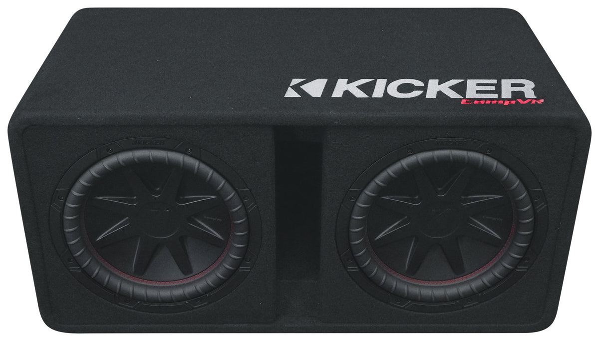 Kicker 52DCVR122 DCVR 12" Dual Subwoofers+Vented Sub Box Enclosure 2-ohm DCVR122