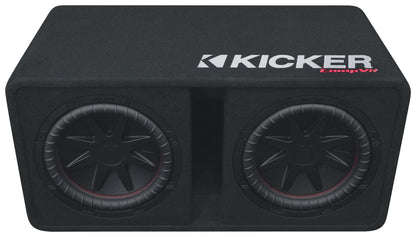 Kicker 52DCVR122 DCVR 12" Dual Subwoofers+Vented Sub Box Enclosure 2-ohm DCVR122