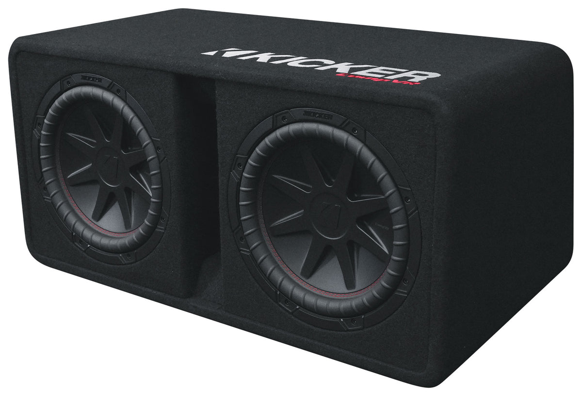 Kicker 52DCVR122 DCVR 12" Dual Subwoofers+Vented Sub Box Enclosure 2-ohm DCVR122