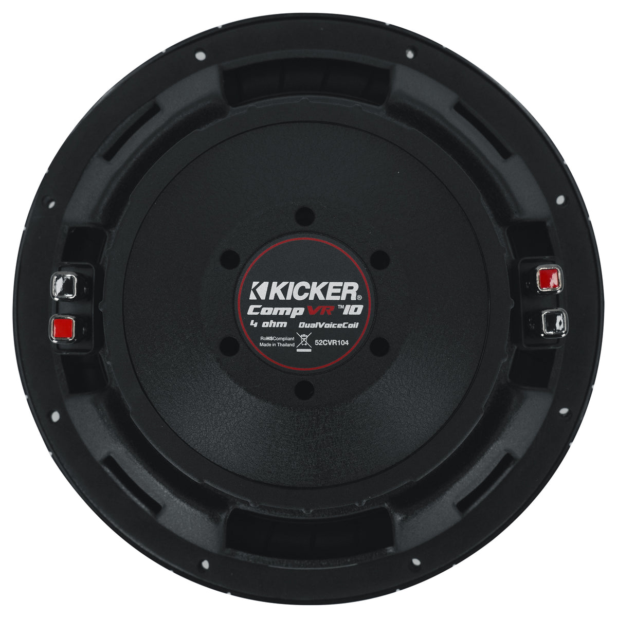 Kicker 52CVR104 CVR10 COMPVR 10" 750w Subwoofer 4-Ohm DVC Car Audio Sub CVR104