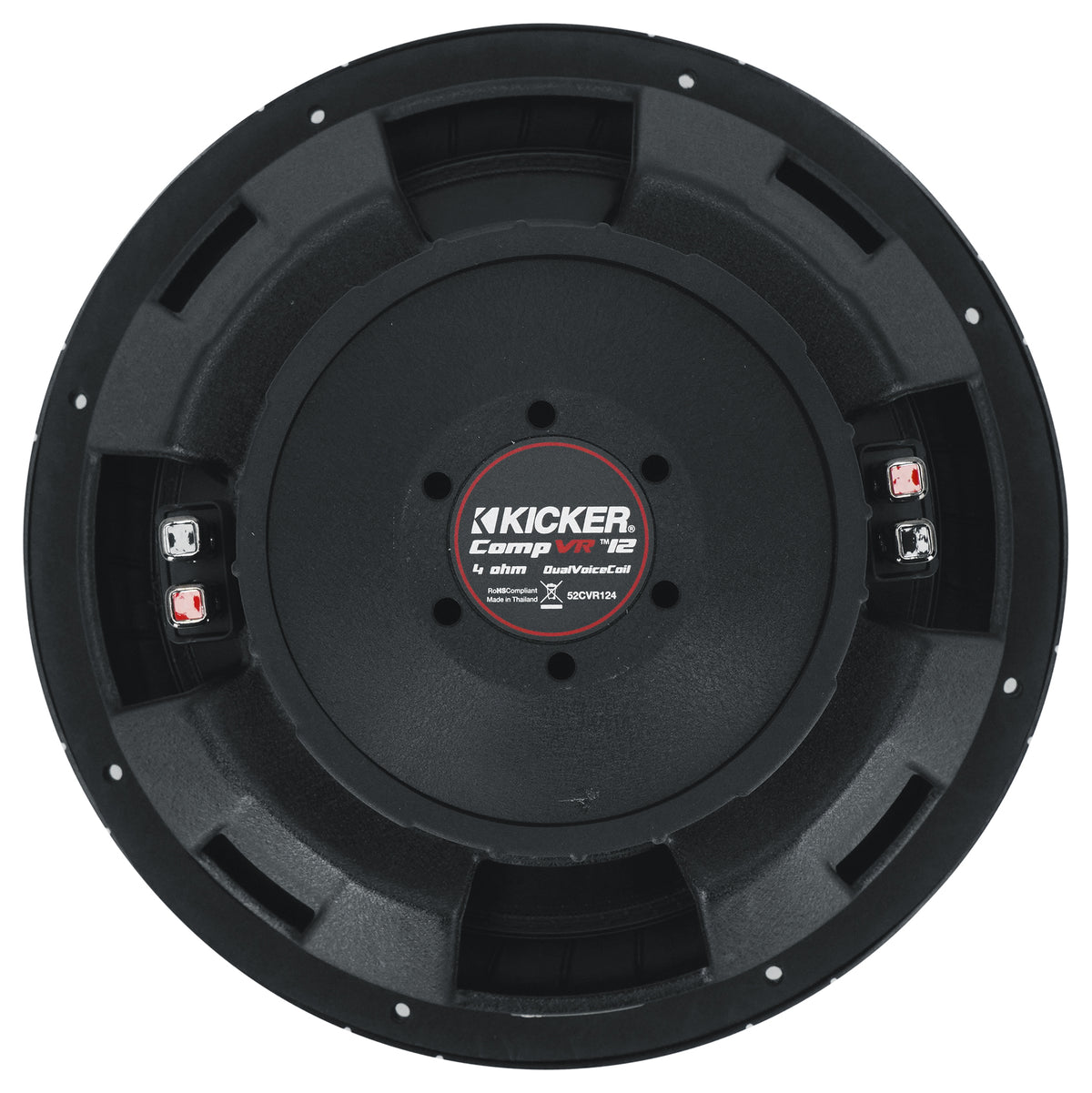 Kicker 52CVR124 CVR12 COMPVR 12" 900w Subwoofer 4-Ohm DVC Car Audio Sub CVR124