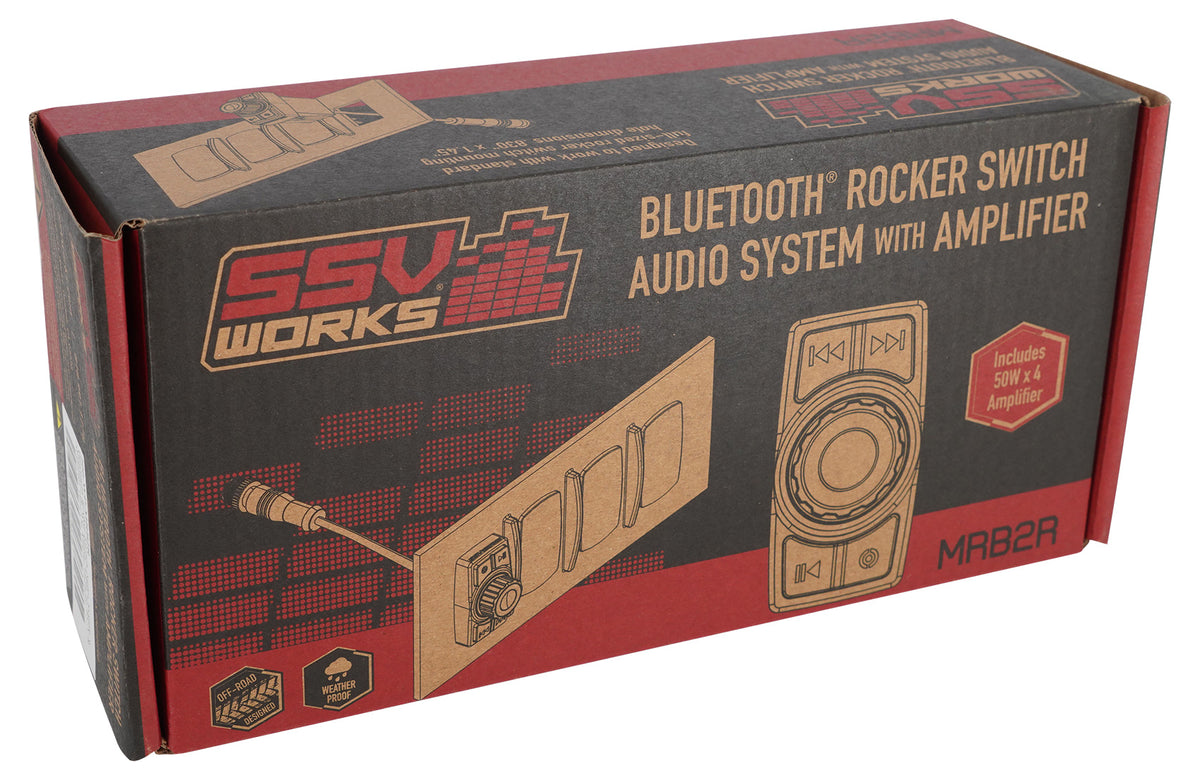 200-WP-MRB2R Bluetooth Rocker-Switch Audio System With Amplifier