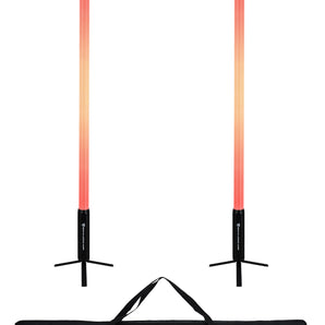 Rockville 2x ROCK SABER 23 Hour Battery DJ/Stage Tube Lights/Wireless DMX+Bag
