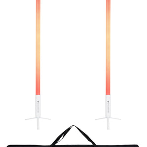 Rockville 2x ROCK SABER Rechargeable DJ/Stage Pixel Tube Lights/Wireless DMX+Bag