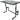 Quik Lok DJ233 Foldable DJ Table Workstation w/Perforated Shelf for Ventilation