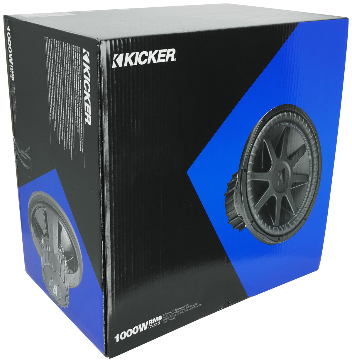 Kicker 50CVX154 COMPVX 15" 1000 Watt Car Audio Subwoofer DVC 4 Ohm Sub CVX154